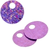 Sequins Hologram 20mm 4mm Hole Round Pink